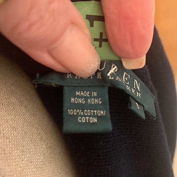 💥EUC💥 Lauren Ralph Lauren Navy Sweater Jacket w/White Piping - Size Small✨✨✨ - Picture 9 of 10